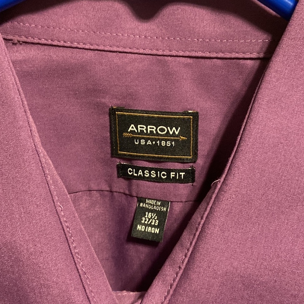 Men’s dress shirt - ARROW 16 1/2 ; 32/33 - Picture 2 of 2